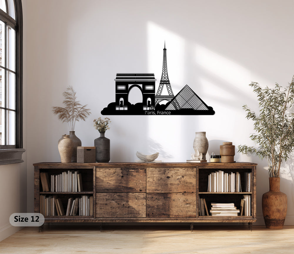 Eiffel Tower Paris metal wall hanging