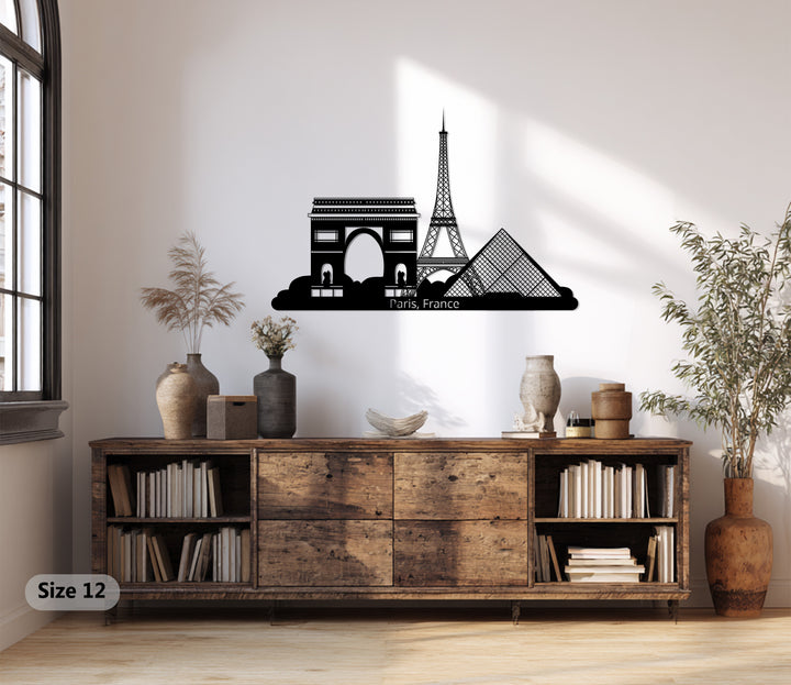 Eiffel Tower Paris metal wall hanging