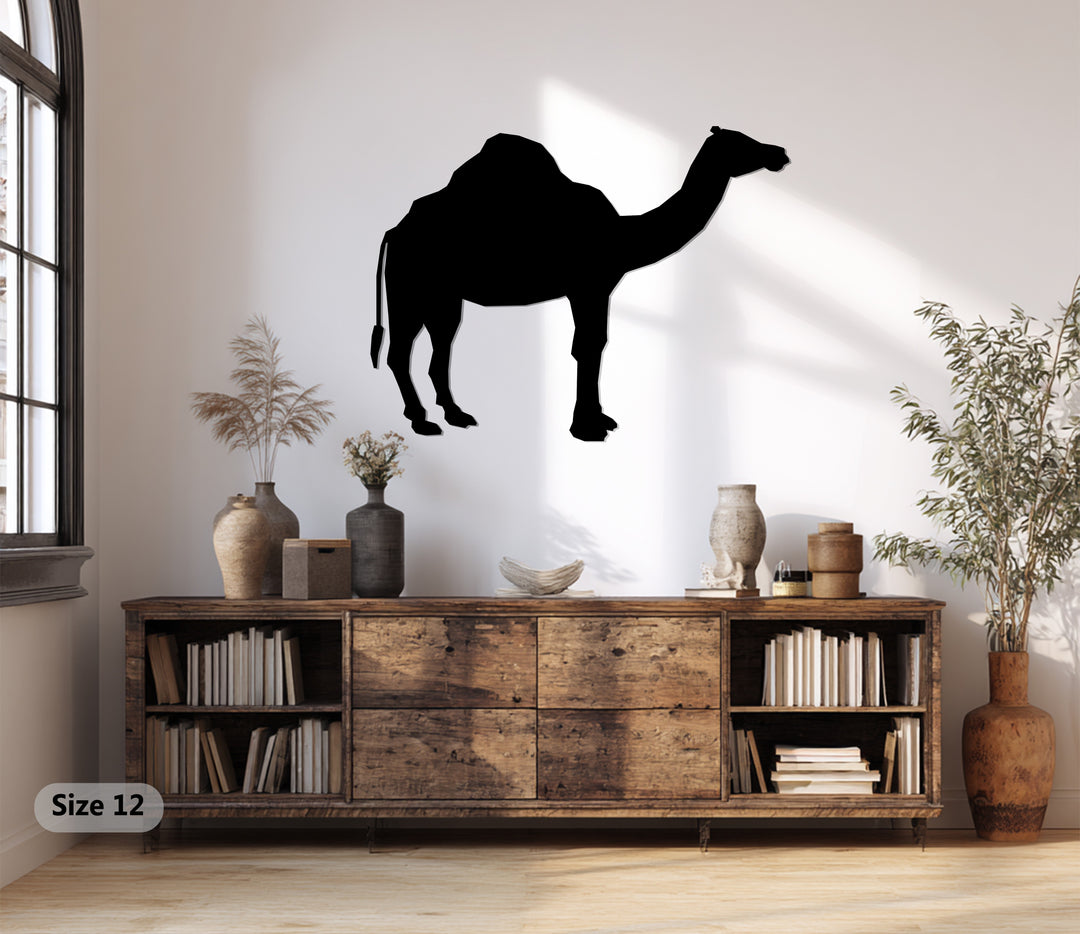 Camel Silhouette – Desert-Inspired Metal Wall Art