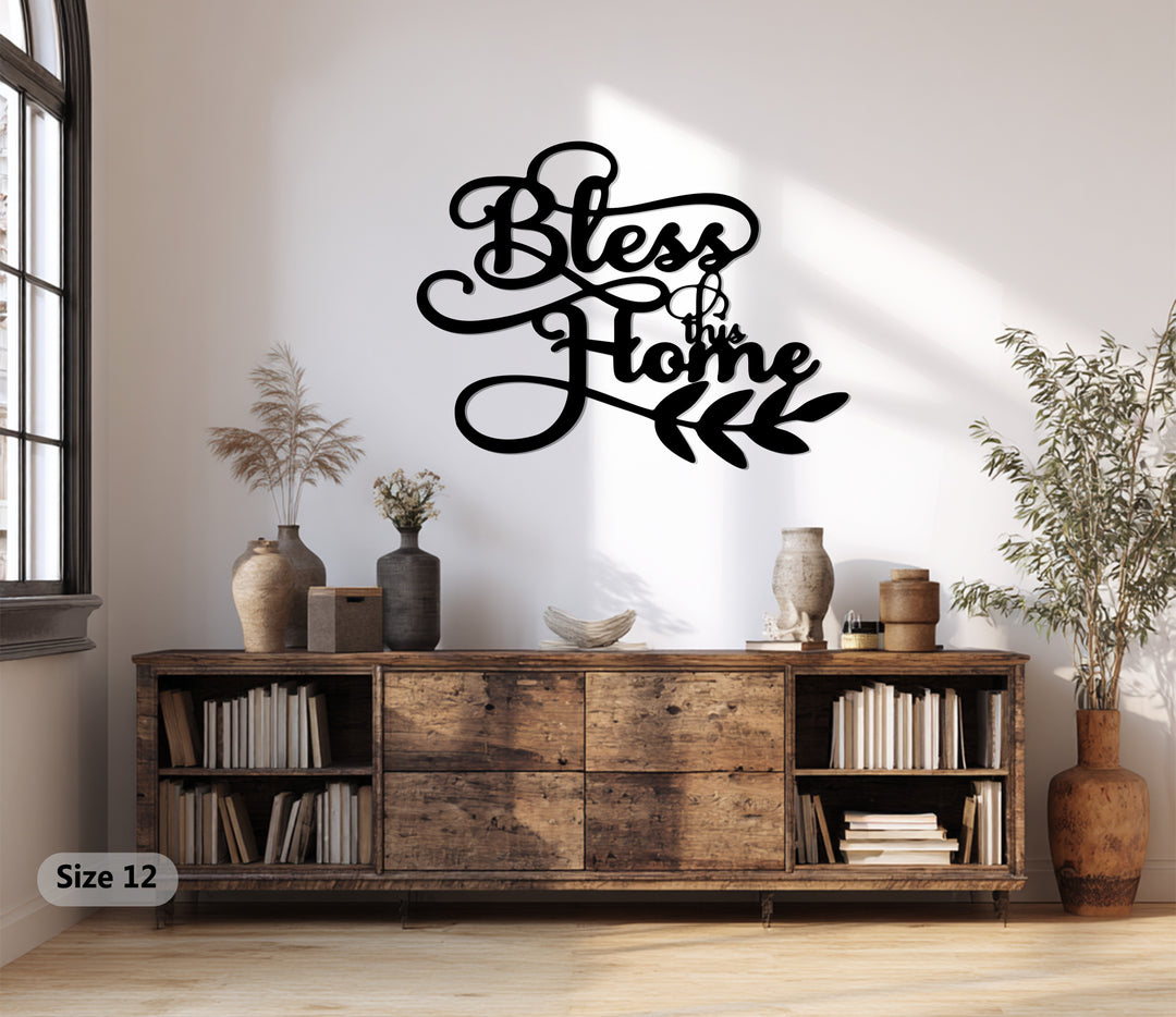 Bless This Home – Inspirational Metal Wall Art