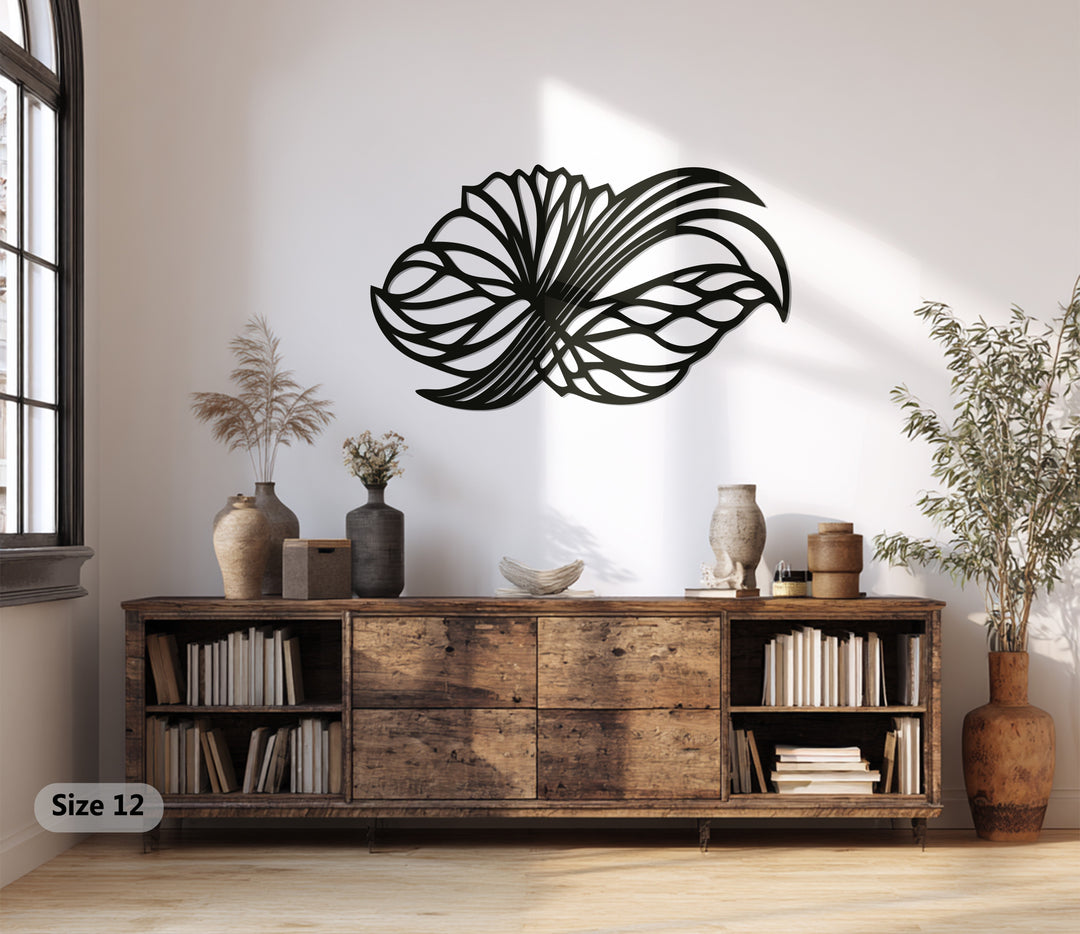Abstract Floral Wings – Modern Metal Wall Art