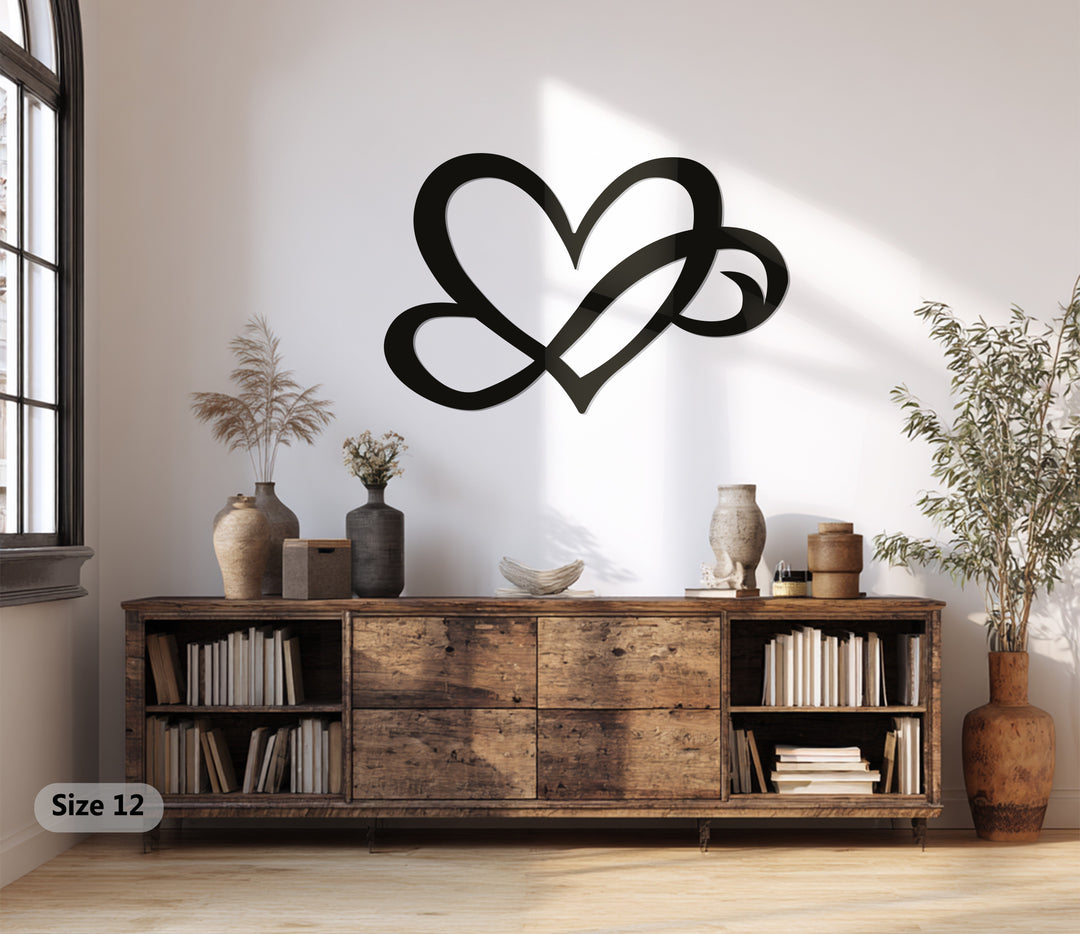 Romantic gift metal wall art for weddings and anniversaries