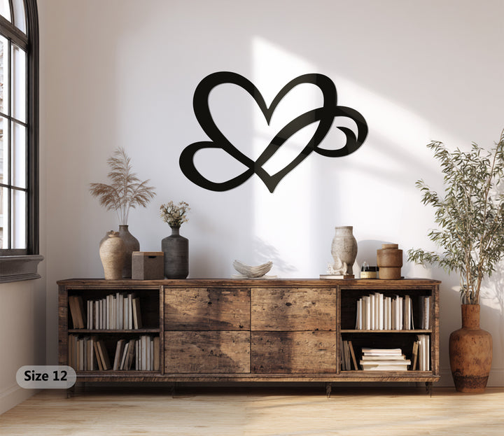 Romantic gift metal wall art for weddings and anniversaries