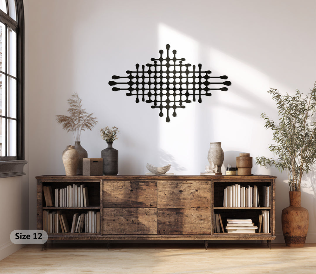 Geometric Fusion – Modern Abstract Metal Wall Art