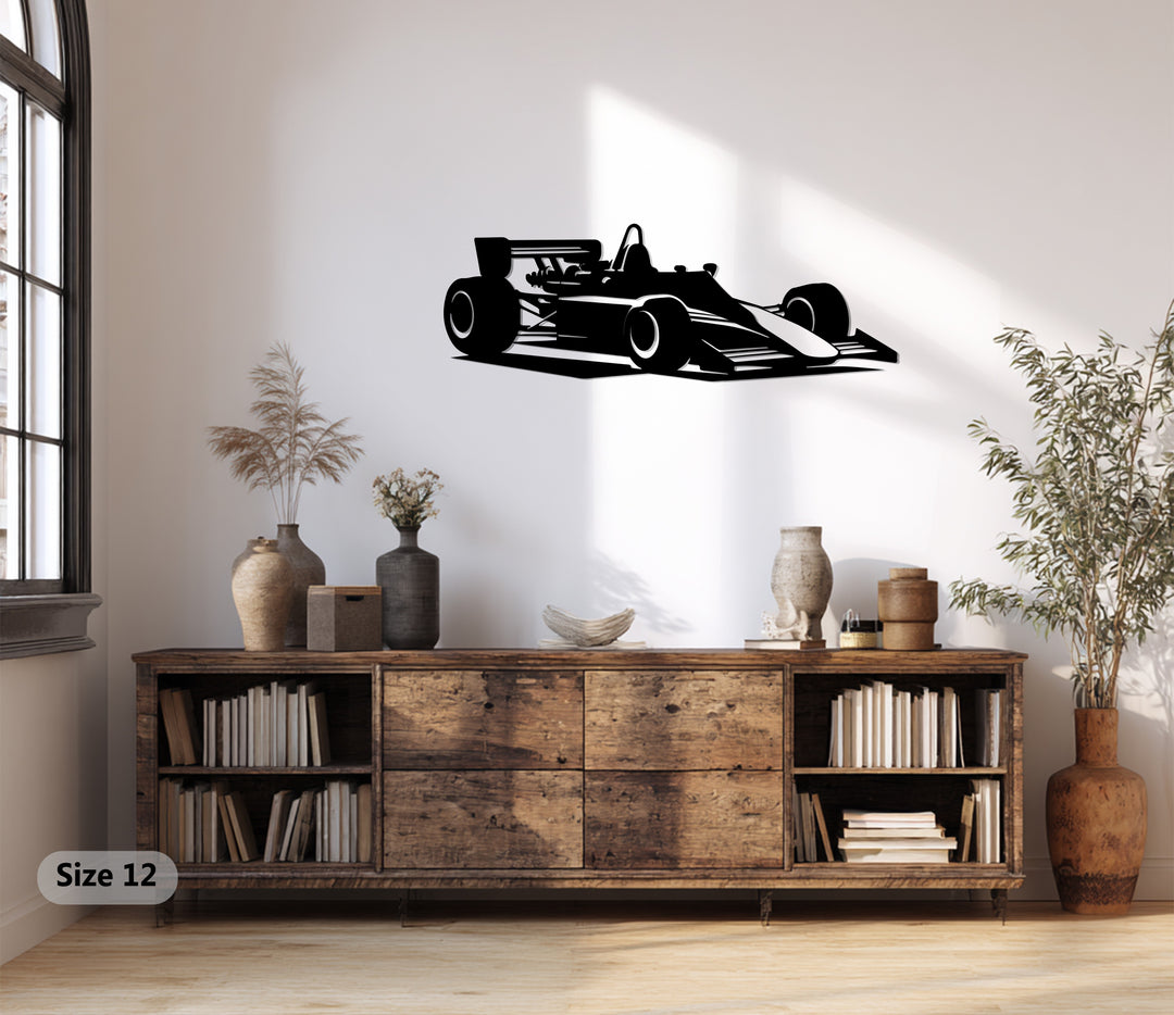 تيربو ليجند - سيارة سباق فورمولا كلاسيكية فن جداري معدني