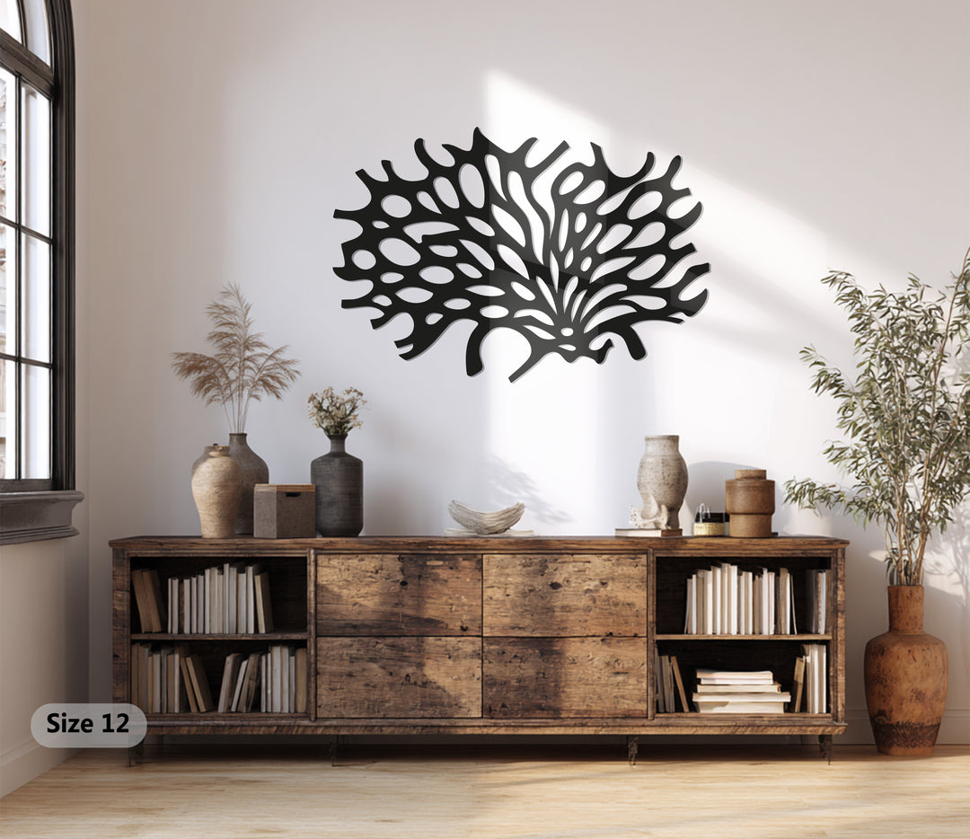 Organic Coral Metal Wall Art – Modern Abstract Nature-Inspired Décor