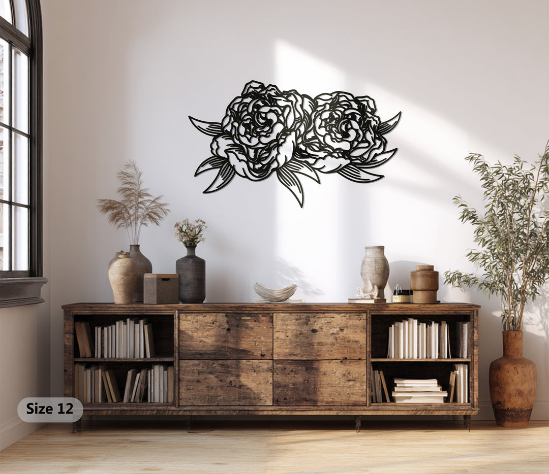 Blooming Roses – Elegant Floral Metal Wall Art