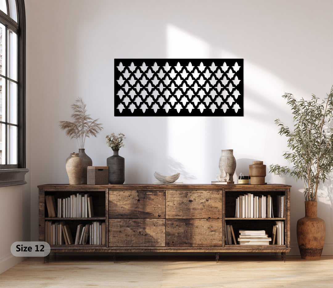 نمط التناغم - هندسي حديث فن جداري معدني لوحة