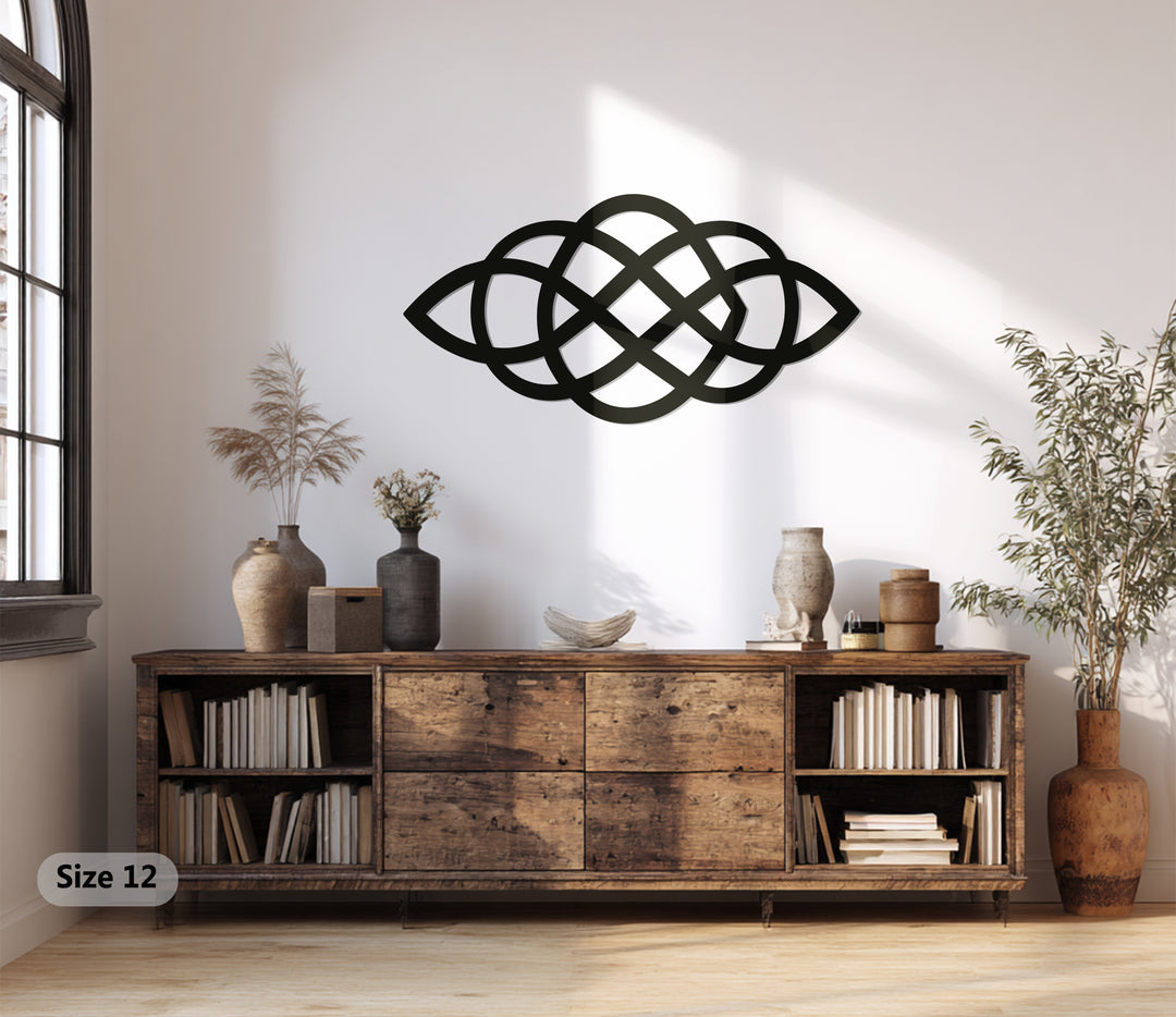 Celtic Knot Harmony – Geometric Metal Wall Art