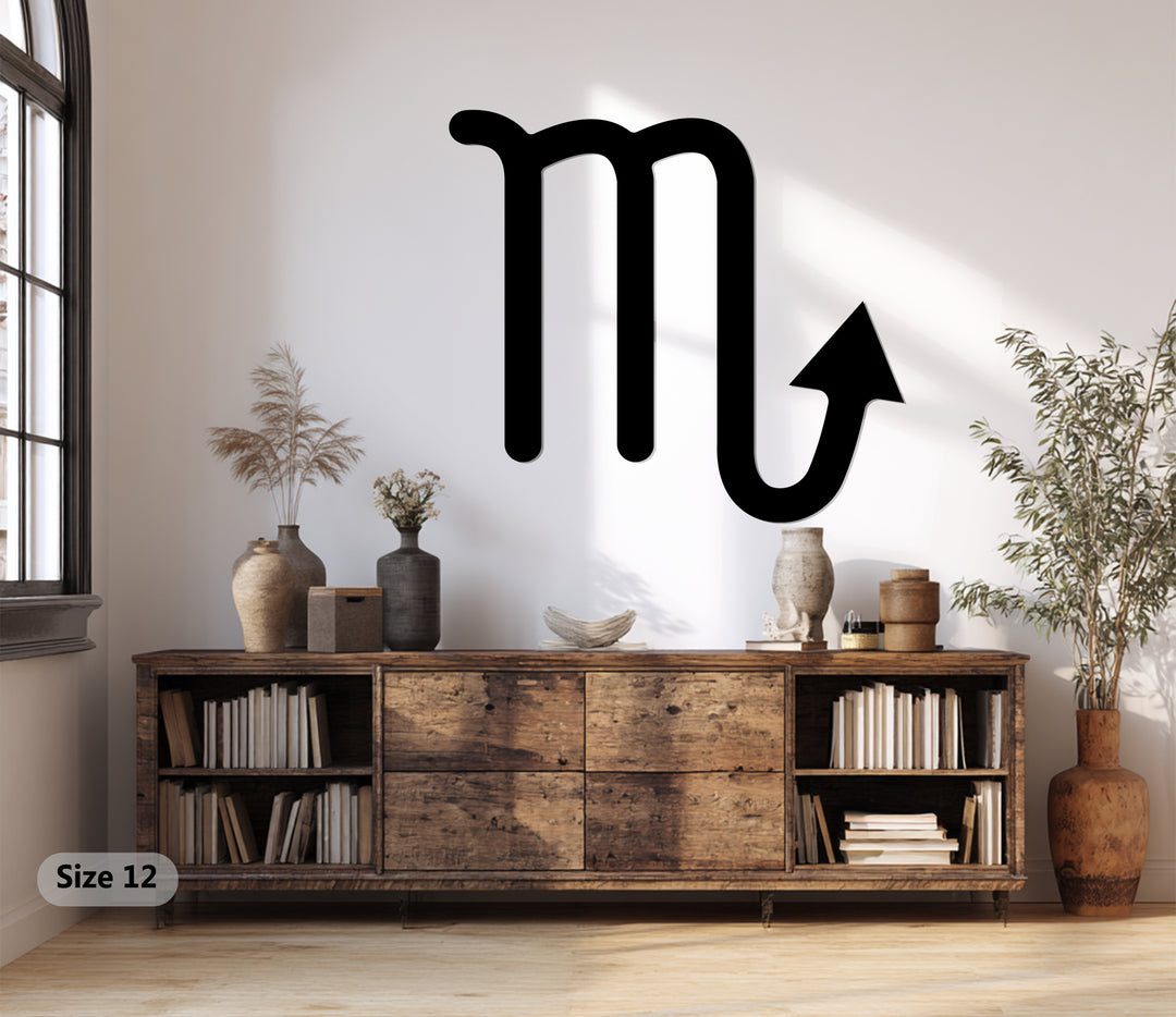 Scorpio Zodiac Symbol – Astrology Metal Wall Art