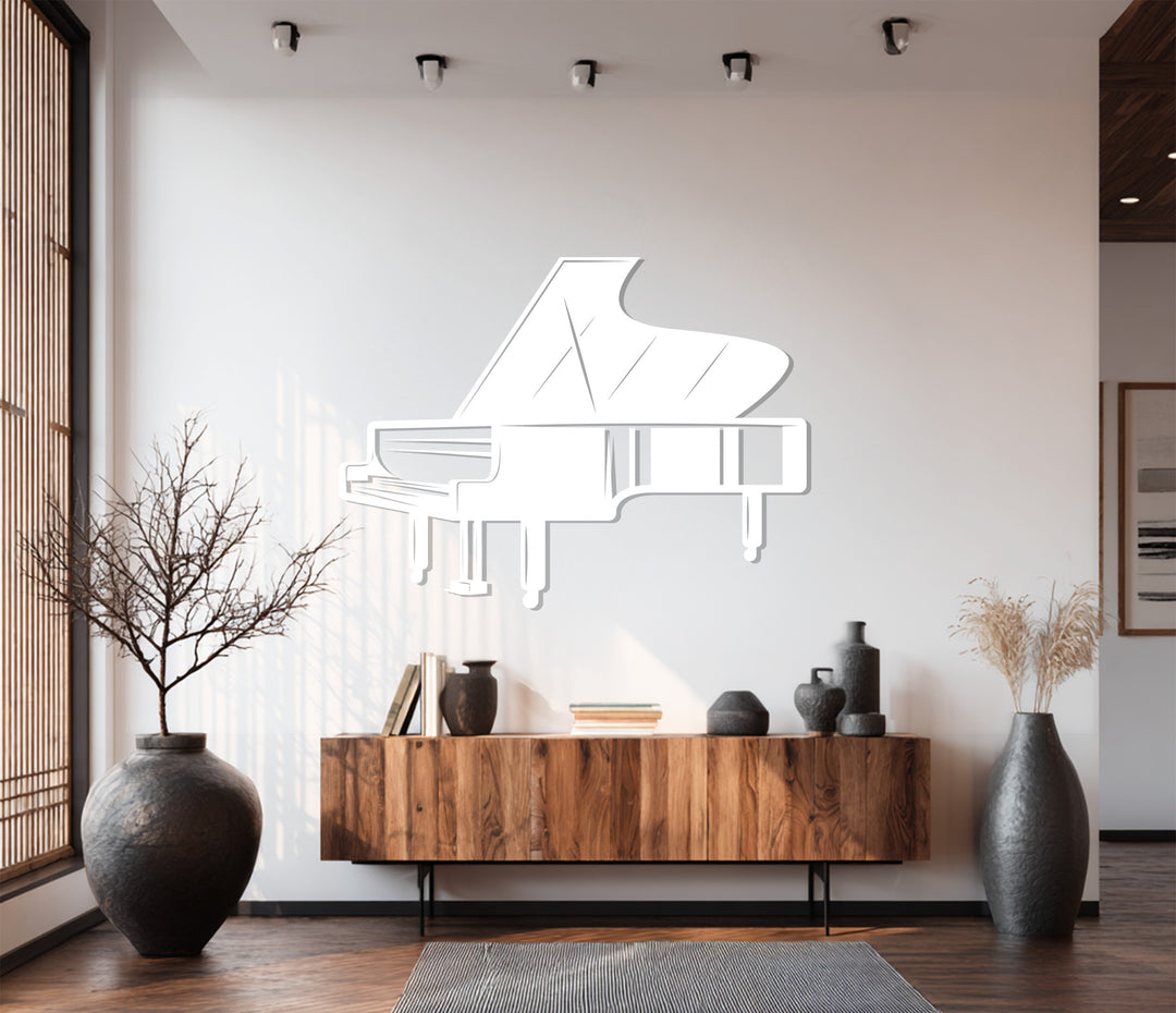 Grand Piano – Elegant Music-Inspired Metal Wall Art