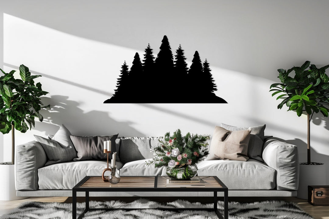 Forest Silhouette – Nature Inspired Metal Wall Art