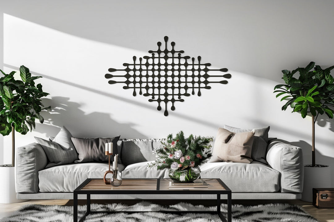 Geometric Fusion – Modern Abstract Metal Wall Art