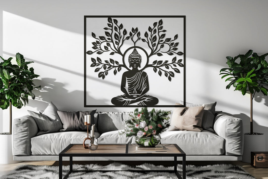 Buddha Serenity – Sacred Meditation Metal Wall Art