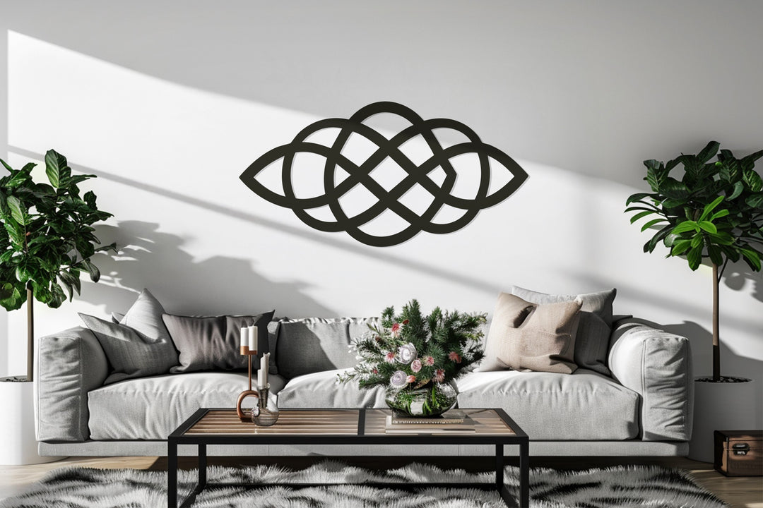 Celtic Knot Harmony – Geometric Metal Wall Art