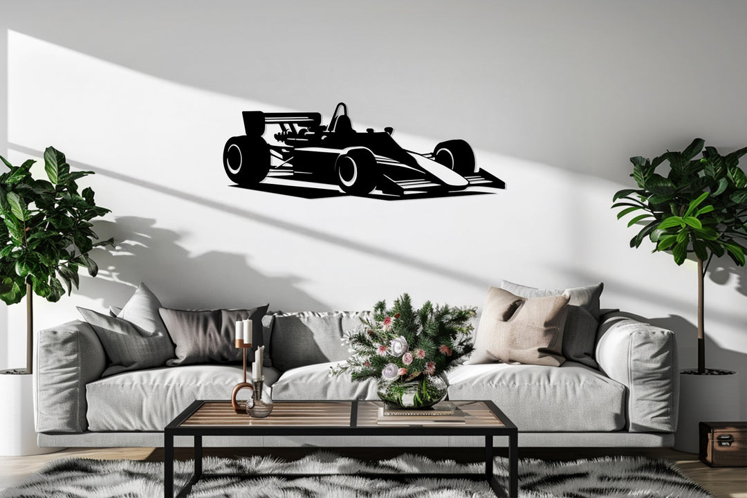 تيربو ليجند - سيارة سباق فورمولا كلاسيكية فن جداري معدني