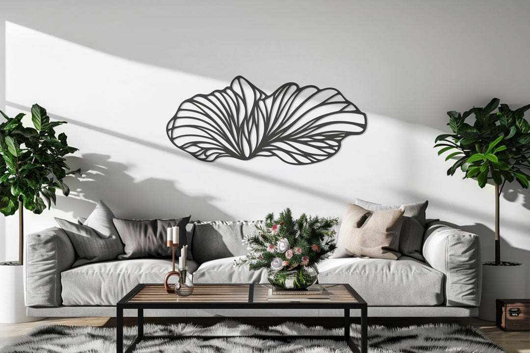 Flowing Petal Metal Wall Art – Modern Abstract Floral-Inspired Décor