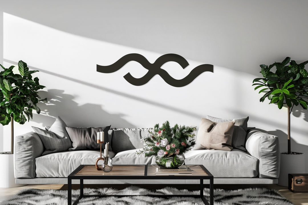 Wave Flow – Minimalist Abstract Metal Wall Art
