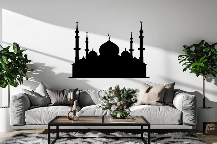 Prayer room mosque silhouette wall art