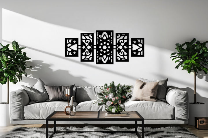 Islamic geometric pattern metal decor