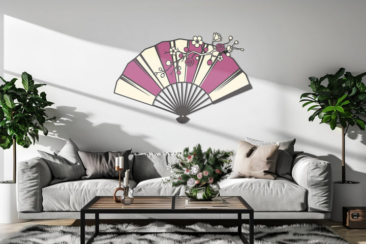 floral japanese metal wall decor