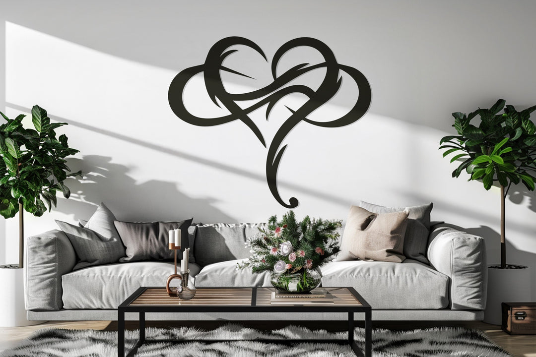 Tribal Heart – Modern Metal Wall Art