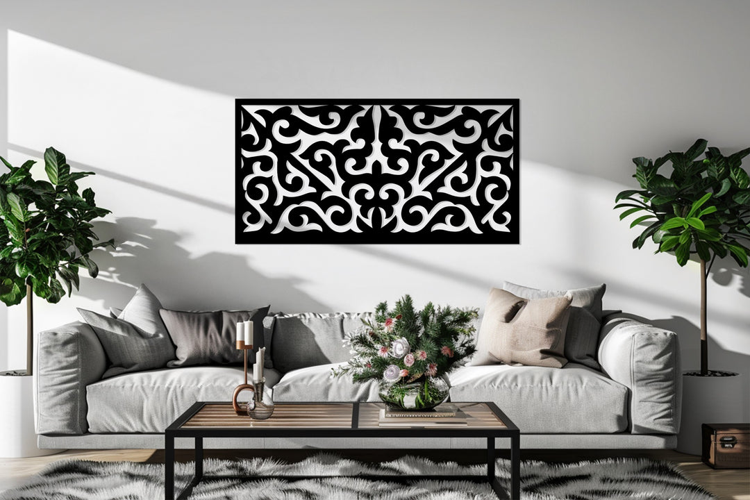 تناغم مهيب – زخرفي فن جداري معدني لوحة