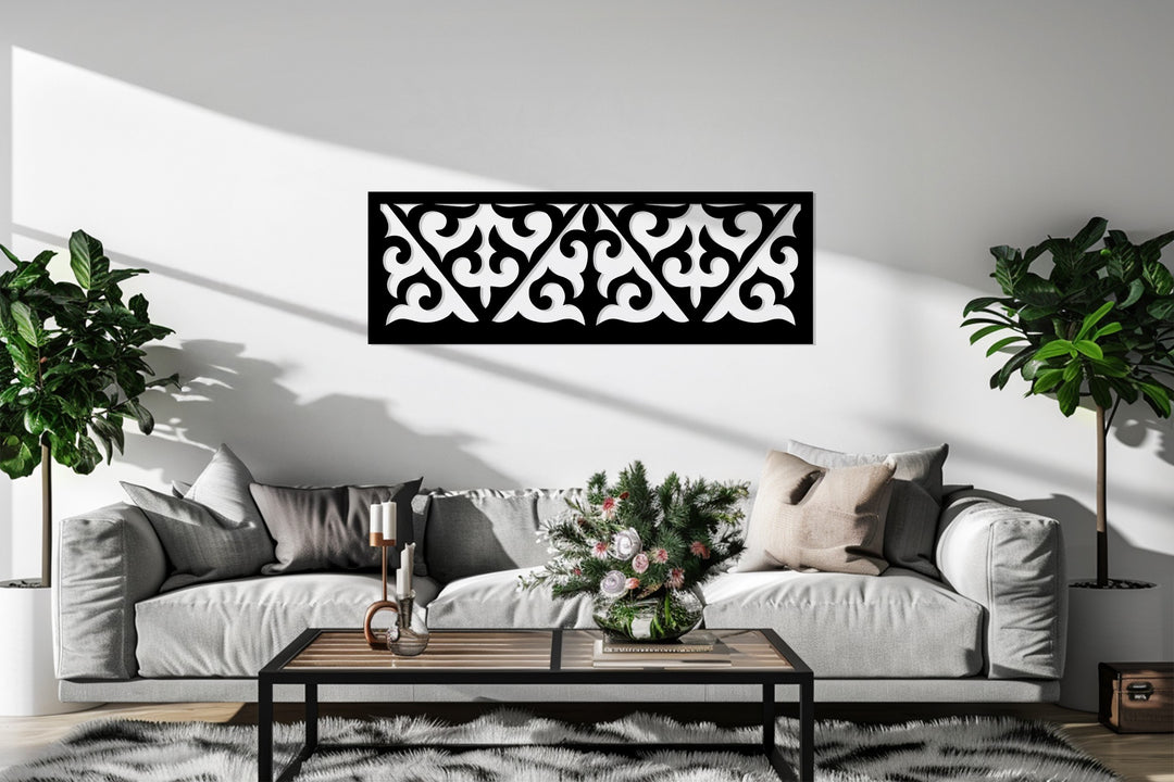 Silhouette di cowboy western – Cavallo e rodeo Decorazioni Murali in Metallo