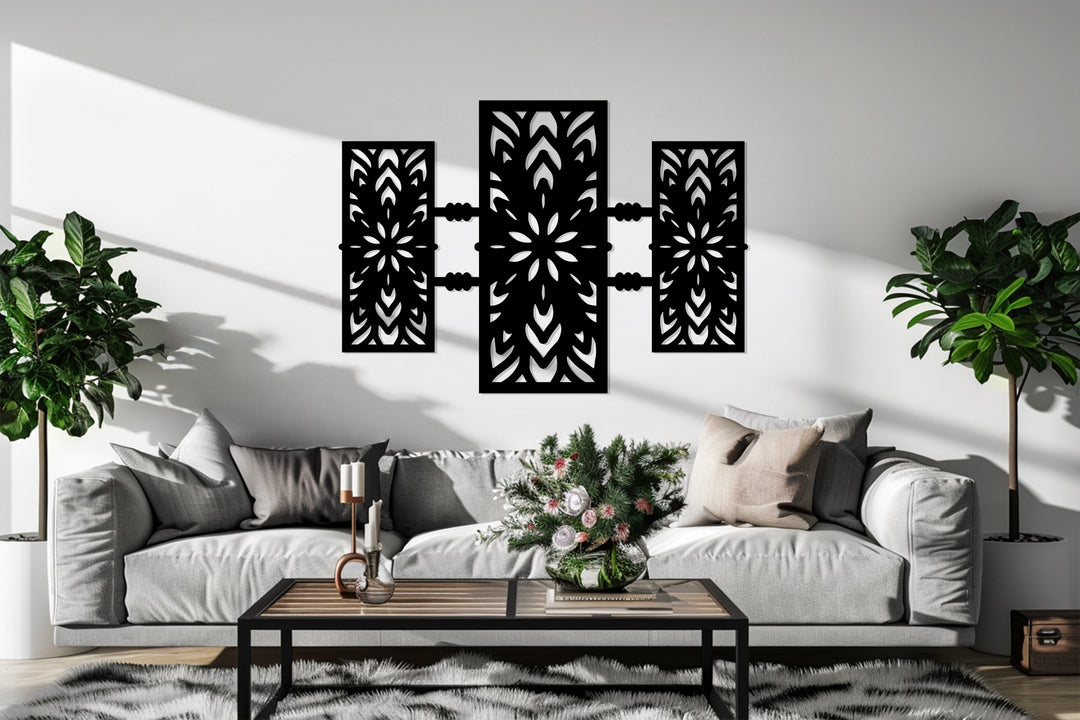 التناغم الهندسي – أنماط حديثة فن جداري معدني