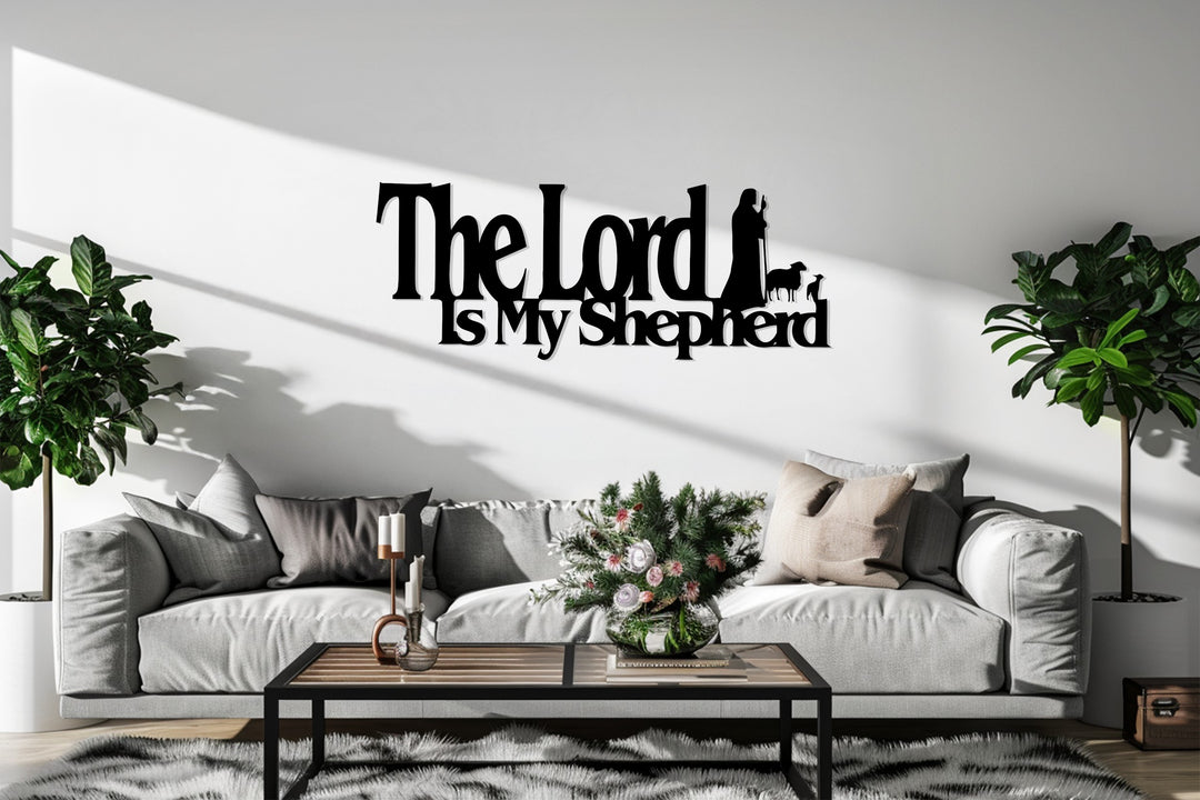 The Lord Is My Shepherd – Christian Metal Wall Art