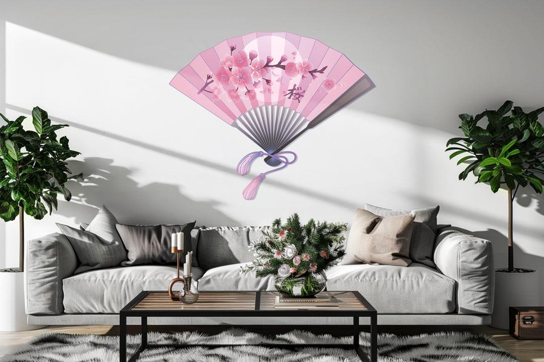 zen cherry blossom metal decor