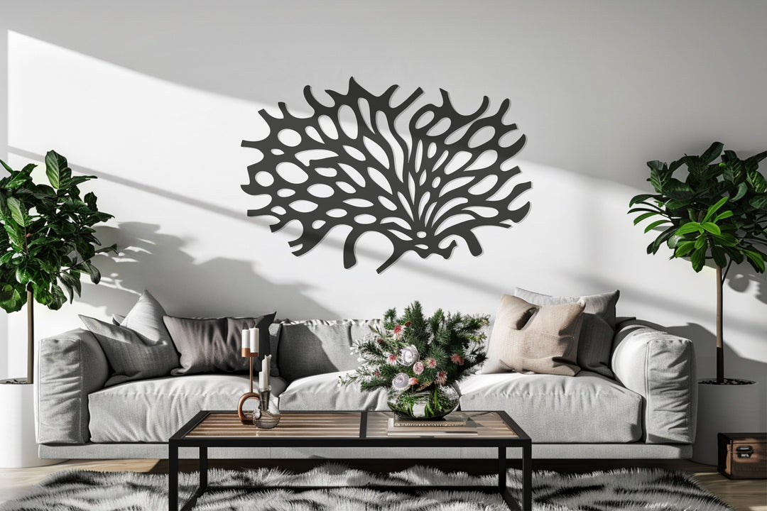 Organic Coral Metal Wall Art – Modern Abstract Nature-Inspired Décor