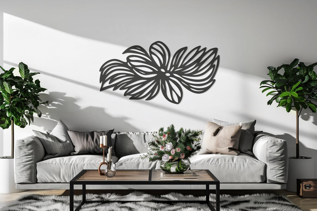 Floral Bloom – Modern Flower Metal Wall Art
