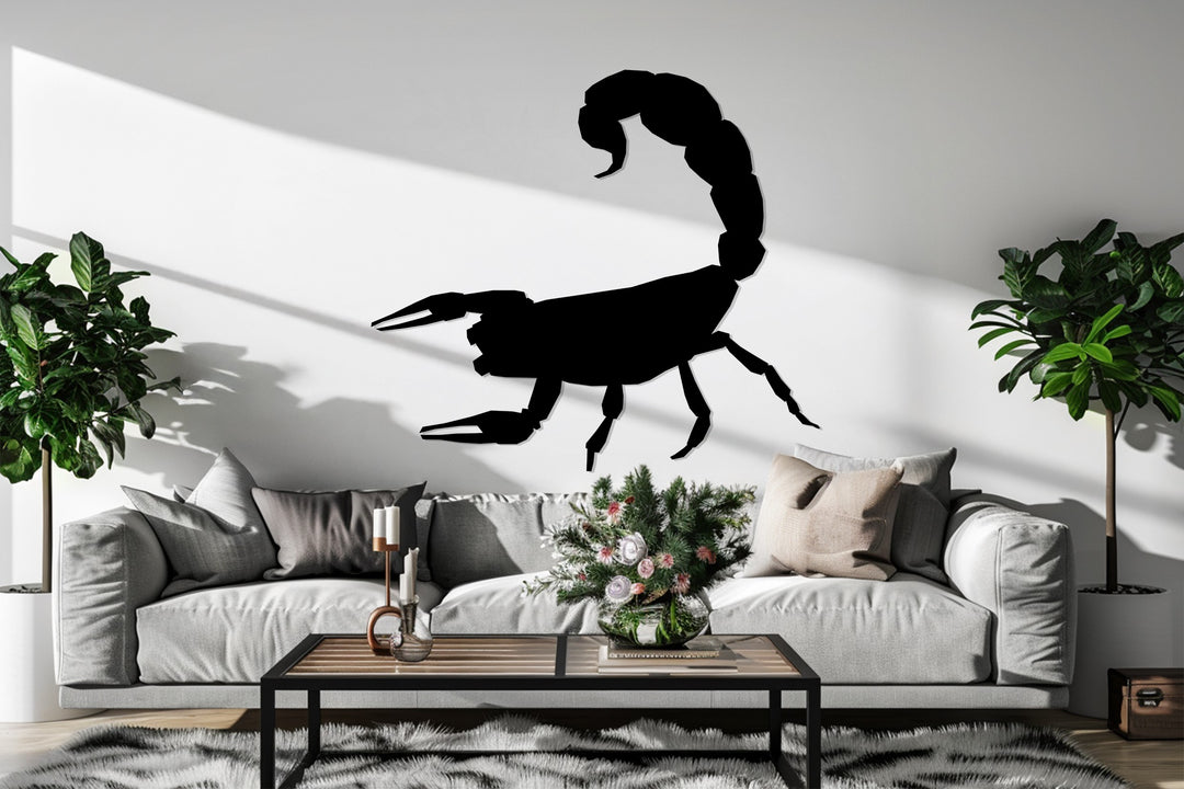 Scorpion Silhouette – Bold Metal Wall Art