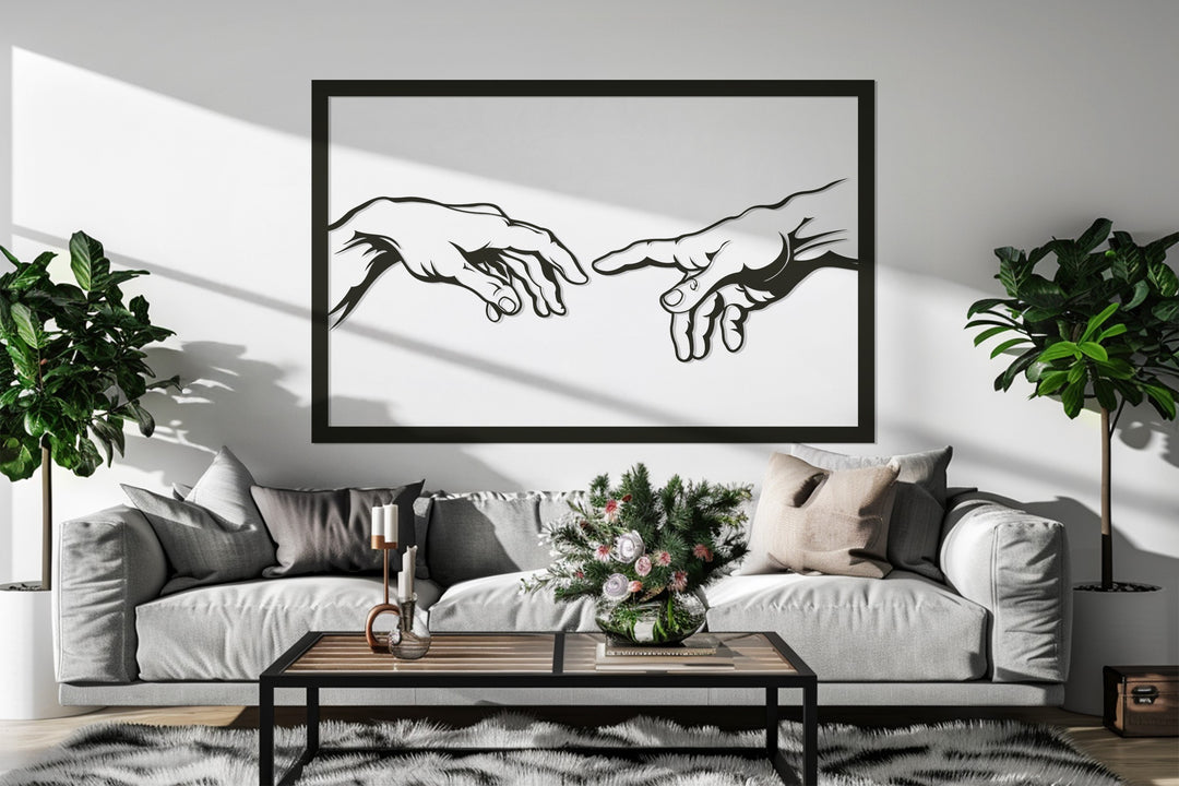 Creation Hands Metal Wall Art – Inspired Sacred Design