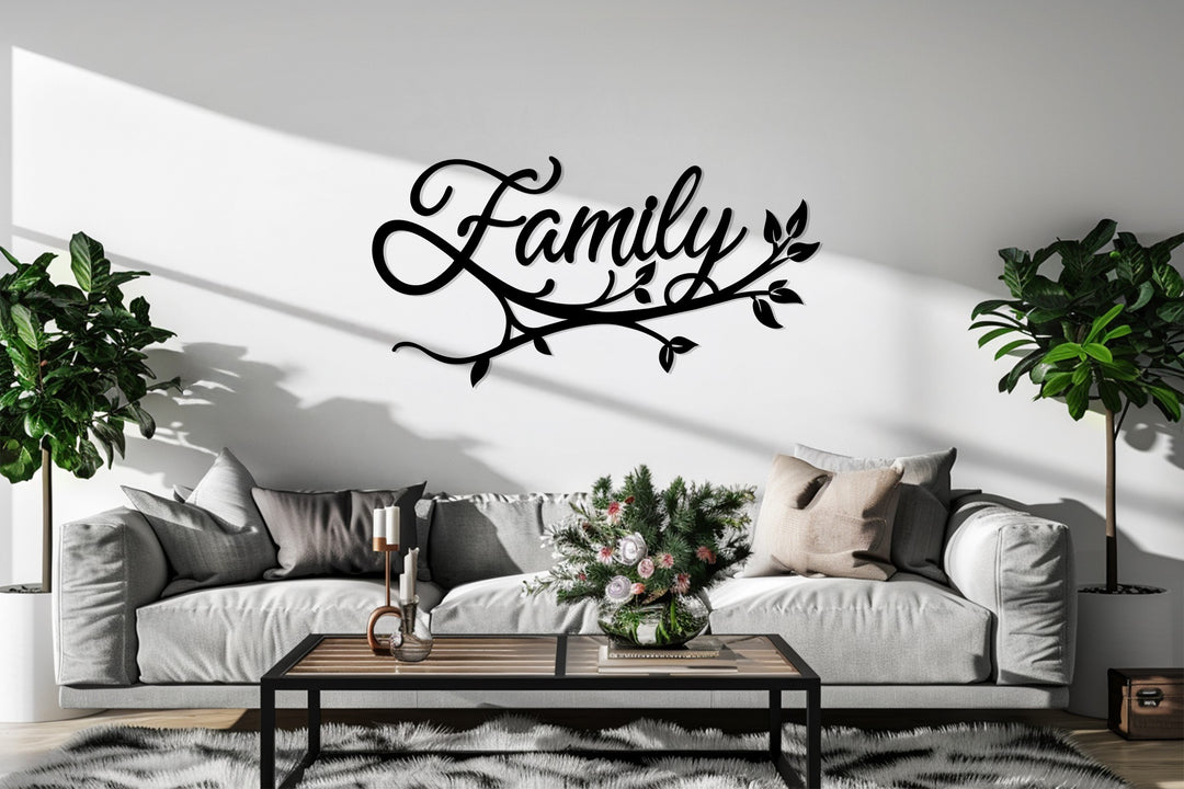 Family Branch Metal Wall Art – Elegant Symbol of Love and Togetherness