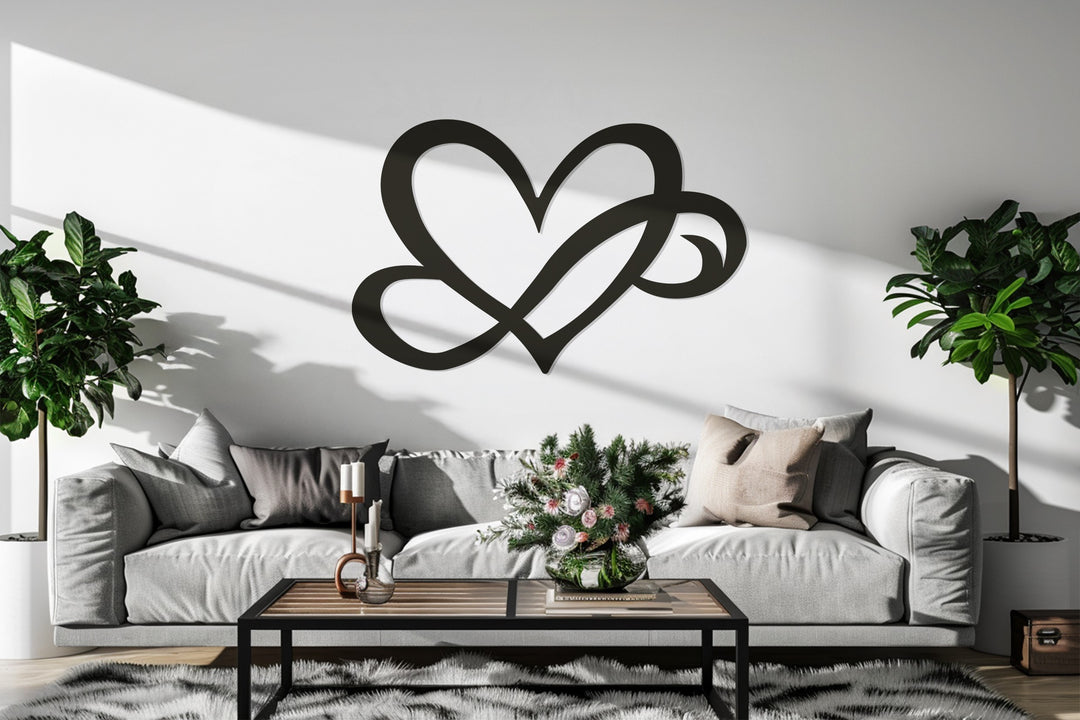 Love and unity themed minimalist wall art