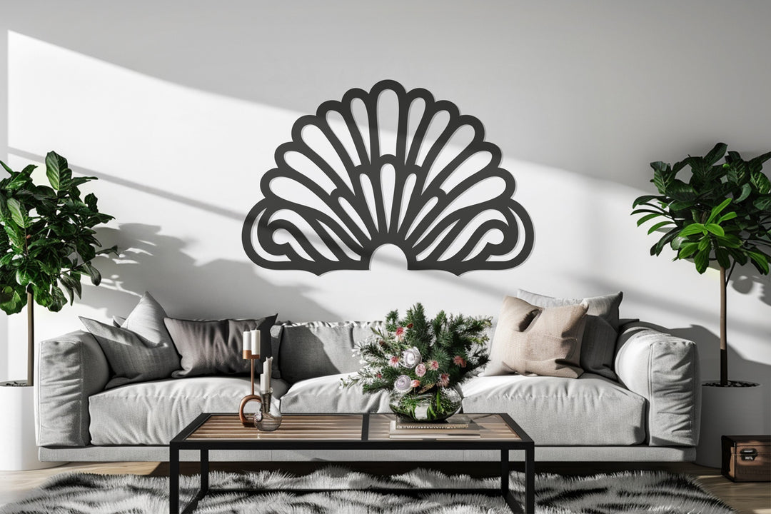 Art Deco Fan Wall Art – Modern Metal Wall Decor