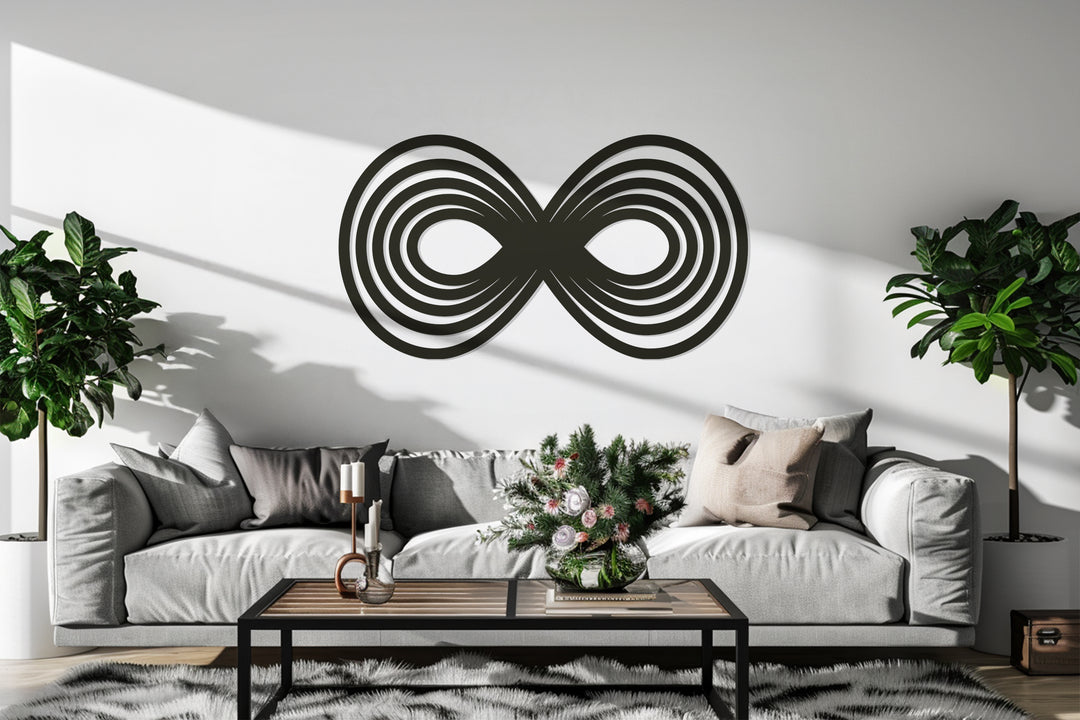 Infinity Loop Metal Wall Art – Modern Abstract Symbol