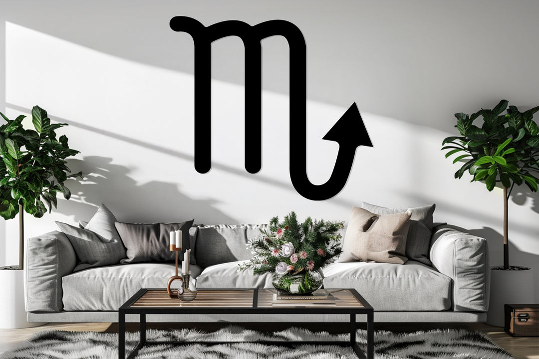 Scorpio Zodiac Symbol – Astrology Metal Wall Art