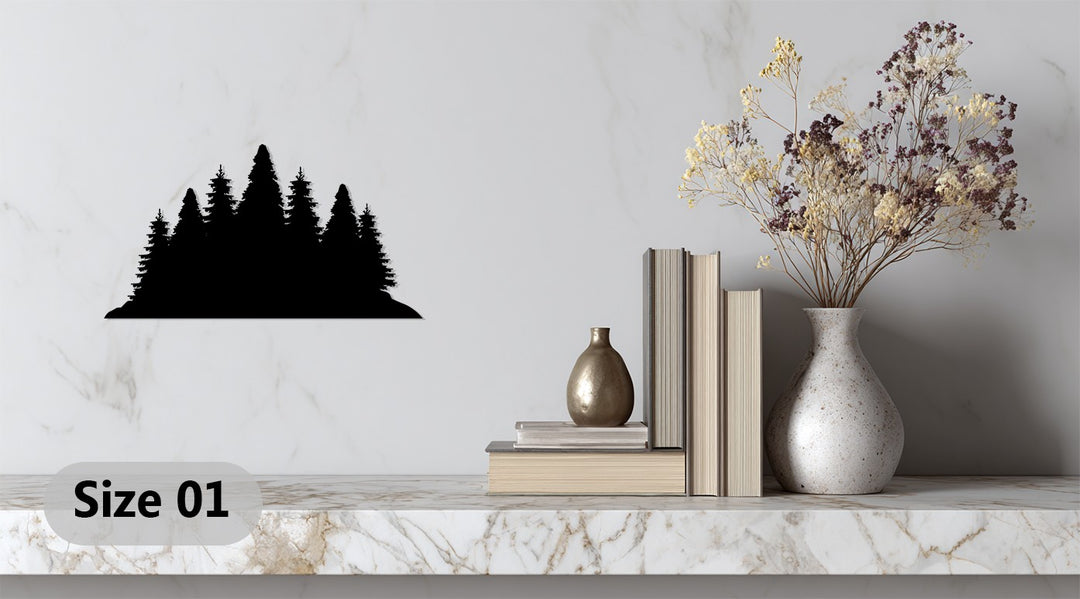 Forest Silhouette – Nature Inspired Metal Wall Art