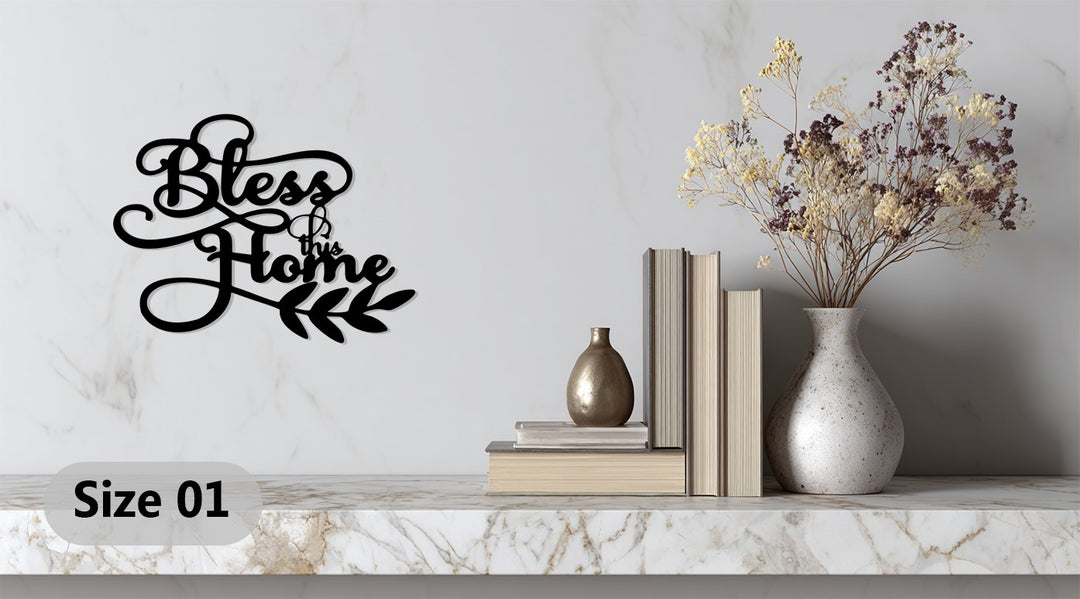 Bless This Home – Inspirational Metal Wall Art