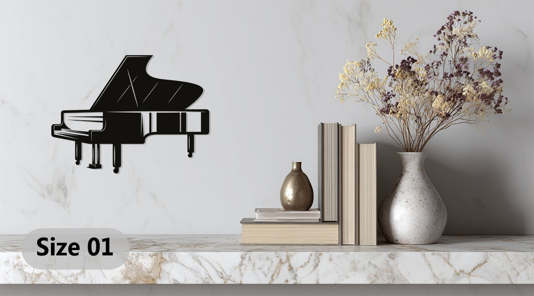 Grand Piano – Elegant Music-Inspired Metal Wall Art