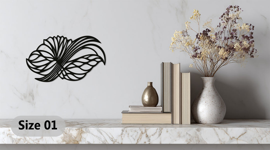 Abstract Floral Wings – Modern Metal Wall Art