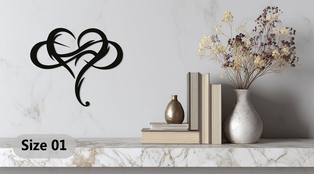Tribal Heart – Modern Metal Wall Art