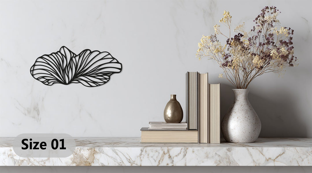 Flowing Petal Metal Wall Art – Modern Abstract Floral-Inspired Décor