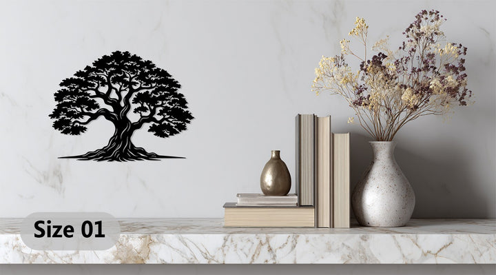 Nature-inspired metal wall décor for home