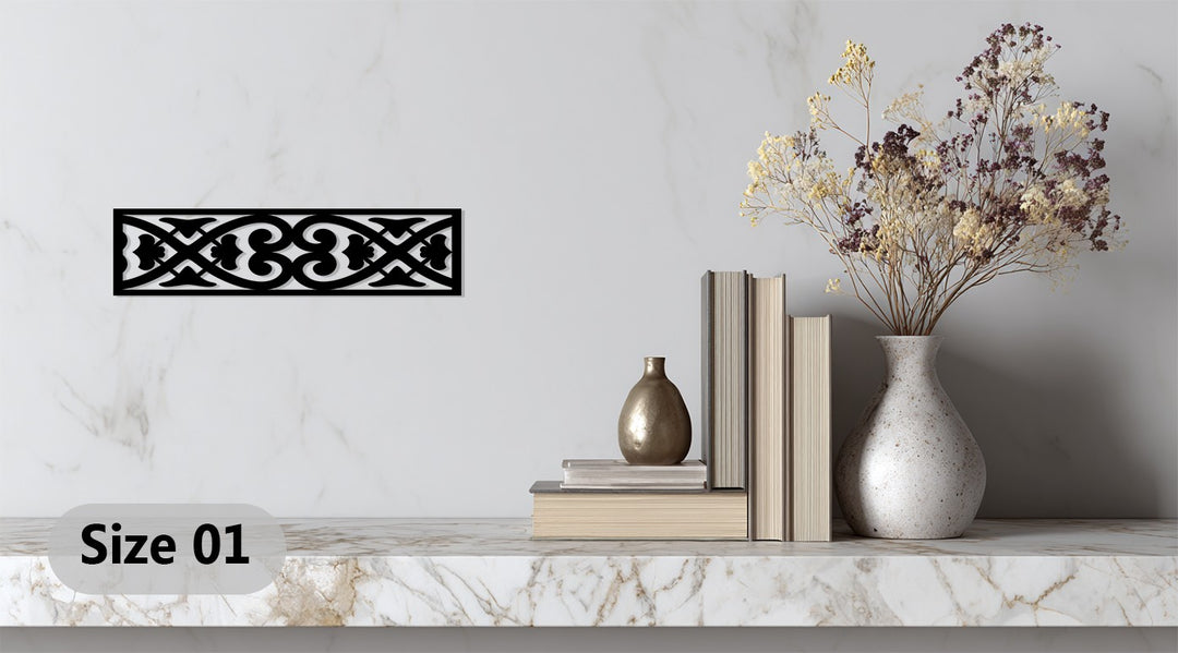 نمط أبدي – زخرفي حديث فن جداري معدني لوحة