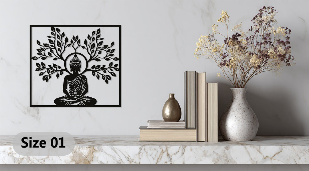 Buddha Serenity – Sacred Meditation Metal Wall Art