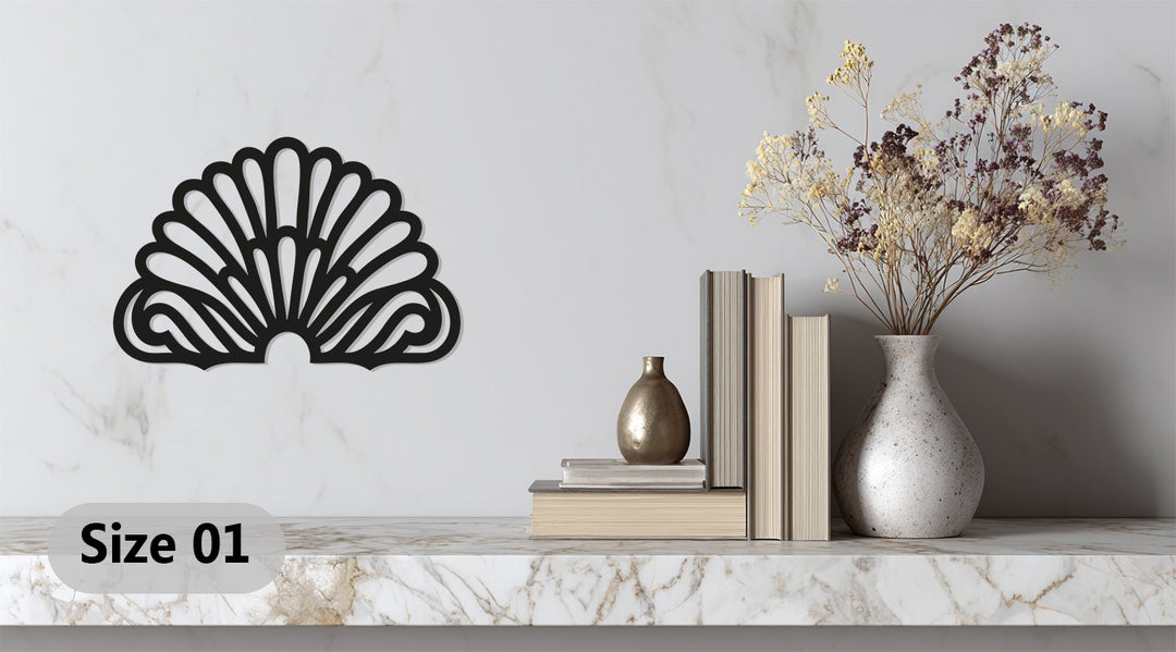 Art Deco Fan Wall Art – Modern Metal Wall Decor